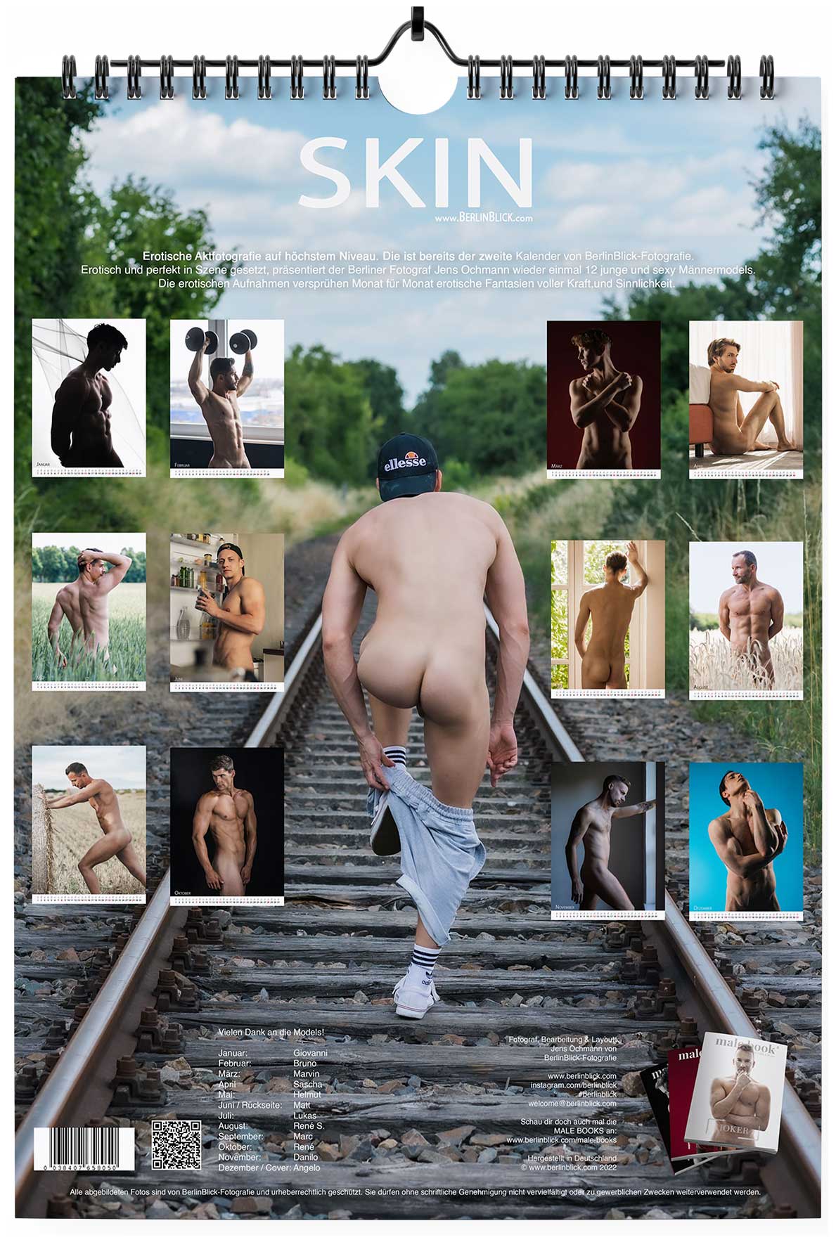 MEN-SKIN-2023, erotischer Männerkalender von BerlinBlick