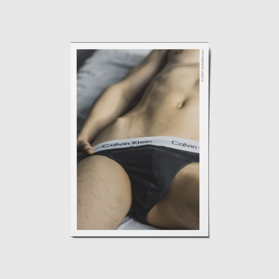 Kunstkarten-Set-Postkarte, Männerakt-Calvin Klein Unterhose